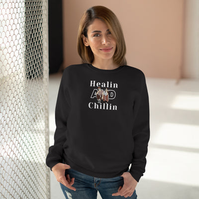 Healin and chillin Unisex Crew Neck Sweatshirt (EU)