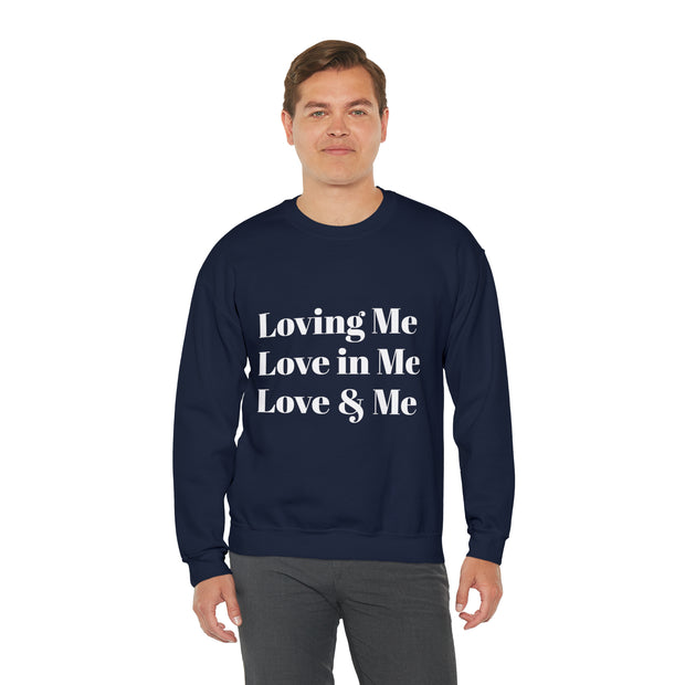Loving, Love in, Love & Unisex Heavy Blend™ Crewneck Sweatshirt