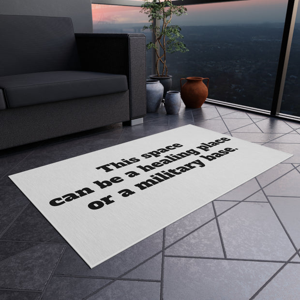 Healing or Military Outdoor Rug