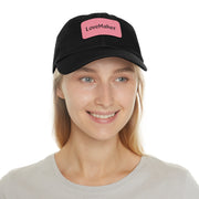 LoveMaker Dad Hat with Leather Patch (Rectangle)