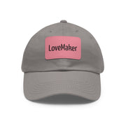LoveMaker Dad Hat with Leather Patch (Rectangle)