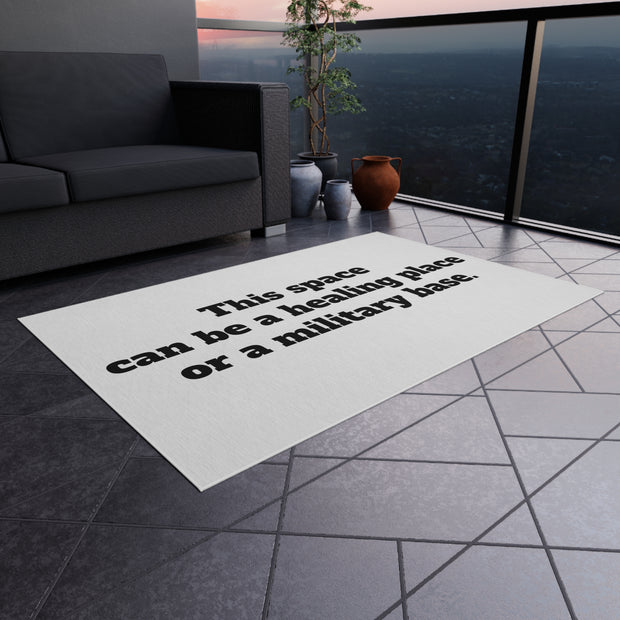 Healing or Military Outdoor Rug