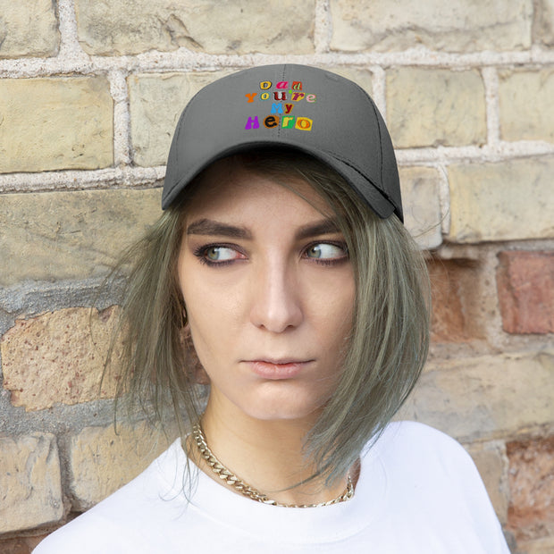 Dad You're My Hero Unisex Twill Hat