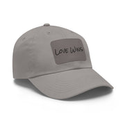 Love Wins Dad Hat with Leather Patch (Rectangle)
