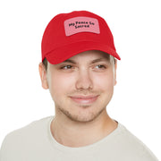 My Peace So Dad Hat with Leather Patch (Rectangle)