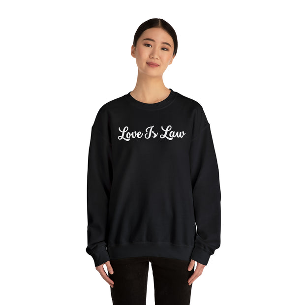 Love Is Law Unisex Heavy Blend™ Crewneck Sweatshirt