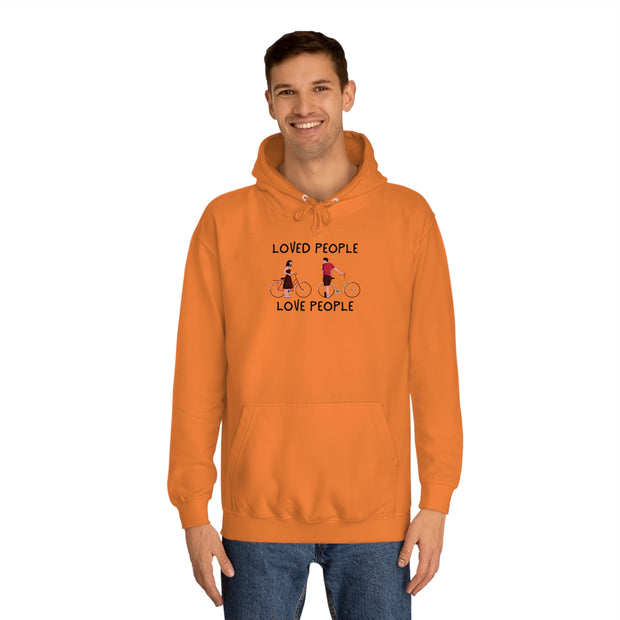 Loved People Love People Unisex College Hoodie