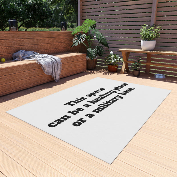Healing or Military Outdoor Rug