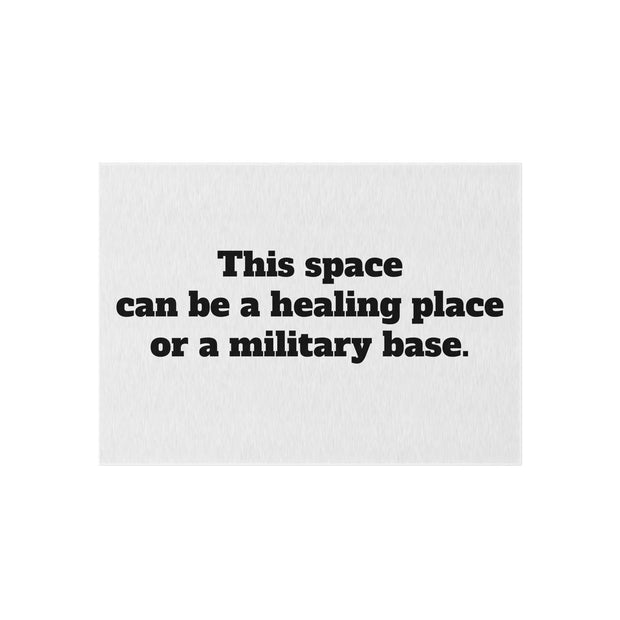 Healing or Military Outdoor Rug