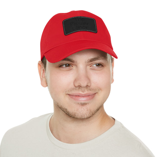 Popular Loner Dad Hat with Leather Patch (Rectangle)