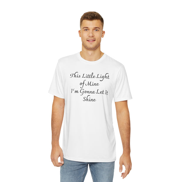 This little light of mine, I'm gone let it shine. Welcome to the light show Men's Polyester Tee (AOP)