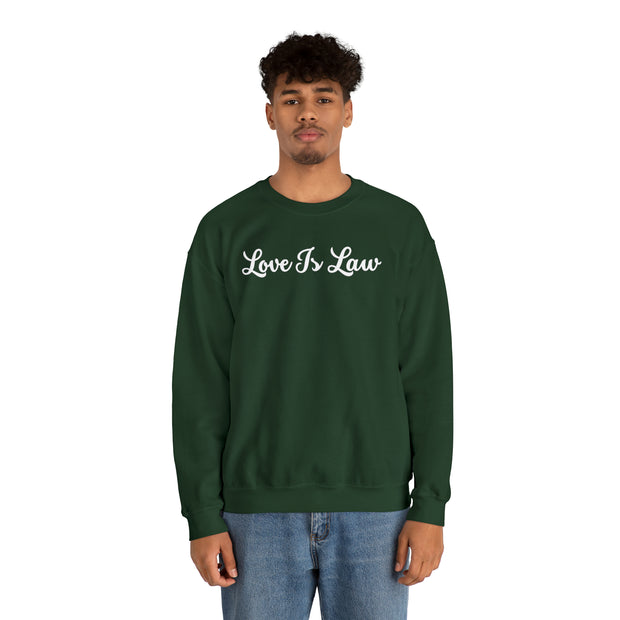 Love Is Law Unisex Heavy Blend™ Crewneck Sweatshirt