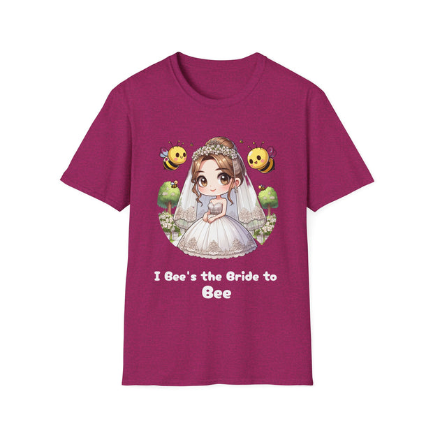 I Bee's the Bride to Bee Unisex Softstyle T-Shirt - Fun Wedding Theme Tee