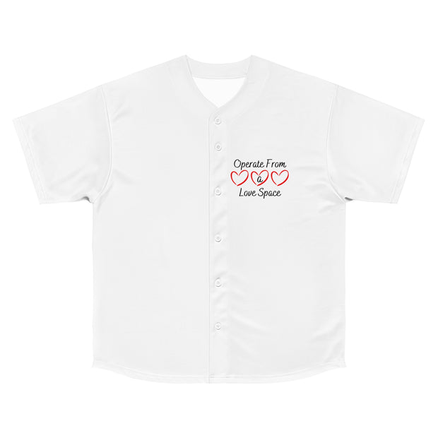 Operate From a Love Space Men's Baseball Jersey (AOP)