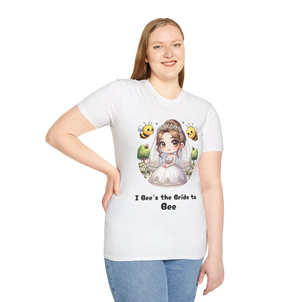I Bee's the Bride to Bee Unisex Softstyle T-Shirt - Fun Wedding Theme Tee