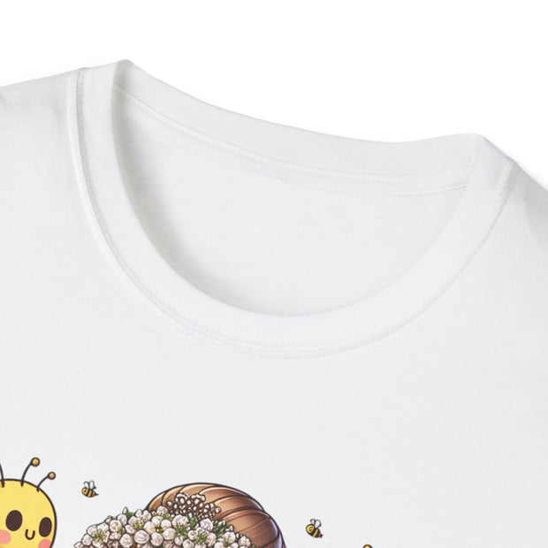 I Bee's the Bride to Bee Unisex Softstyle T-Shirt - Fun Wedding Theme Tee