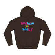Brewing Joy Daily Unisex College Hoodie