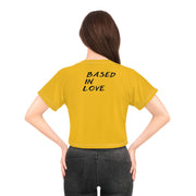Love Based Based In Love Crop Tee (AOP)