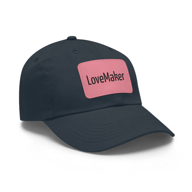 LoveMaker Dad Hat with Leather Patch (Rectangle)