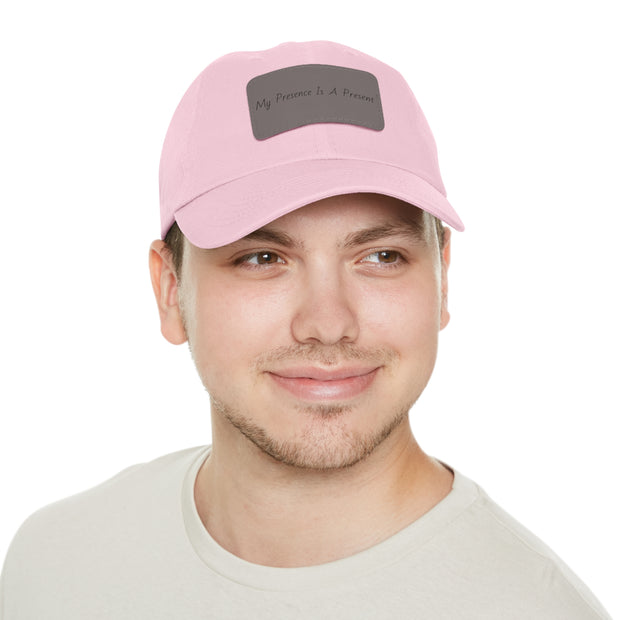 My Presence Dad Hat with Leather Patch (Rectangle)
