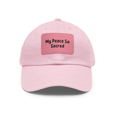 My Peace So Dad Hat with Leather Patch (Rectangle)