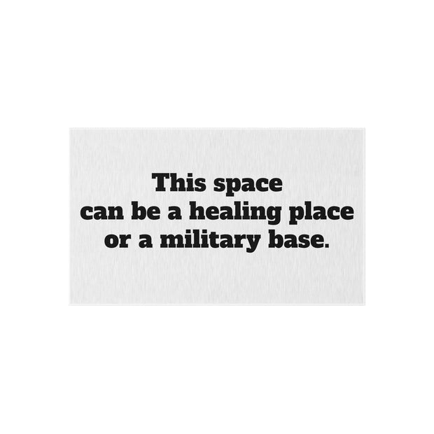 Healing or Military Outdoor Rug