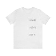 Loving, Love In, Love & Unisex Jersey Short Sleeve Tee