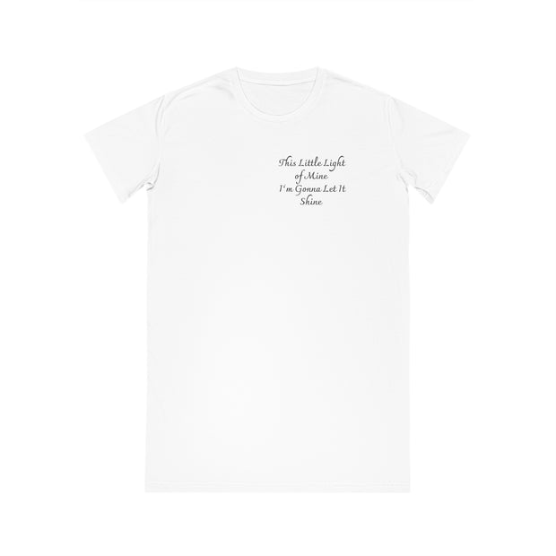 This little light of mine, I'm gone let it shine. Welcome to the light show Spinner T-Shirt Dress