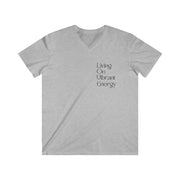 Living On Vibrant Energy Men's Fitted V-Neck Short Sleeve Tee