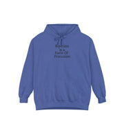 Rejection Is a form of  Protection Unisex Garment-Dyed Hoodie
