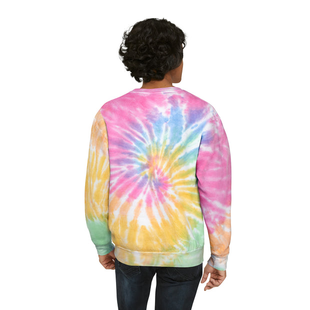 If You Love Me Hug Me Unisex Tie-Dye Sweatshirt