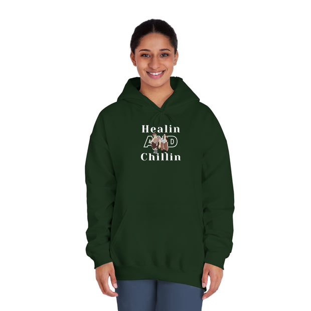 Healin and chillin Unisex DryBlend® Hooded Sweatshirt