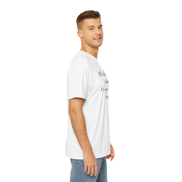 This little light of mine, I'm gone let it shine. Welcome to the light show Men's Polyester Tee (AOP)