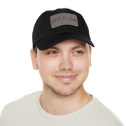 Love Is Law Dad Hat with Leather Patch (Rectangle)