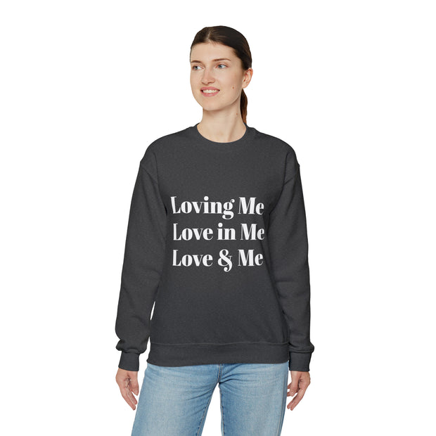 Loving, Love in, Love & Unisex Heavy Blend™ Crewneck Sweatshirt
