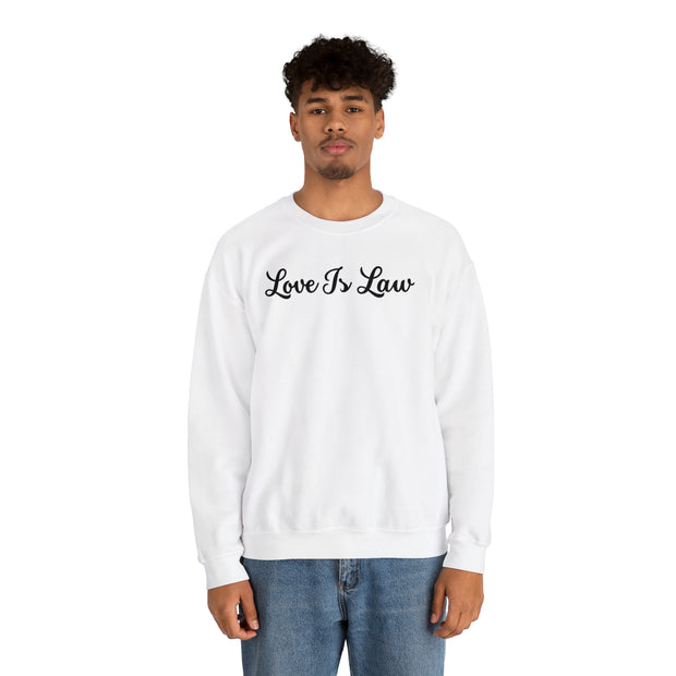 Love Is Law Unisex Heavy Blend™ Crewneck Sweatshirt
