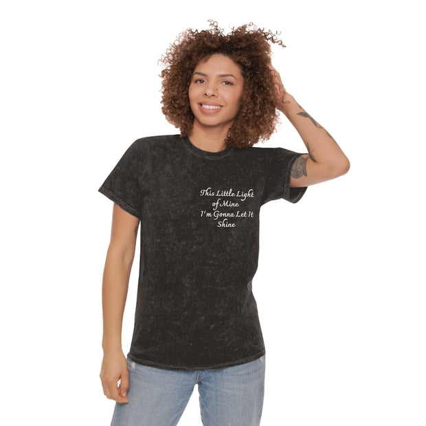 This little light of mine, I'm gone let it shine. Welcome to the light show Unisex Mineral Wash T-Shirt