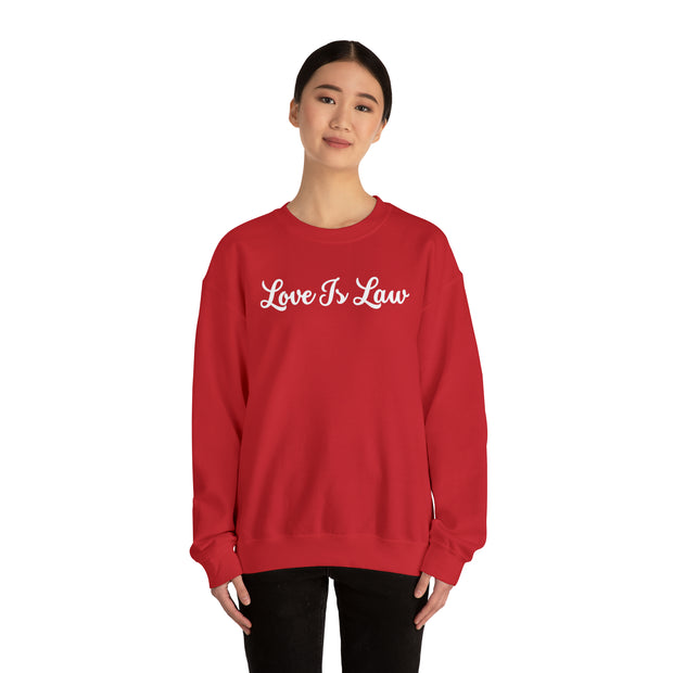 Love Is Law Unisex Heavy Blend™ Crewneck Sweatshirt