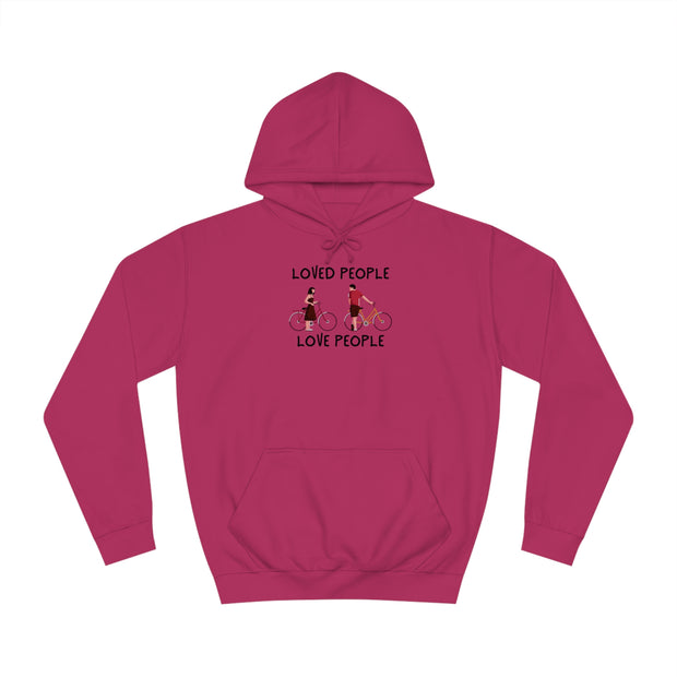 Loved People Love People Unisex College Hoodie