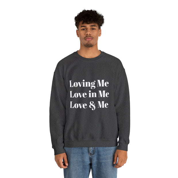 Loving, Love in, Love & Unisex Heavy Blend™ Crewneck Sweatshirt