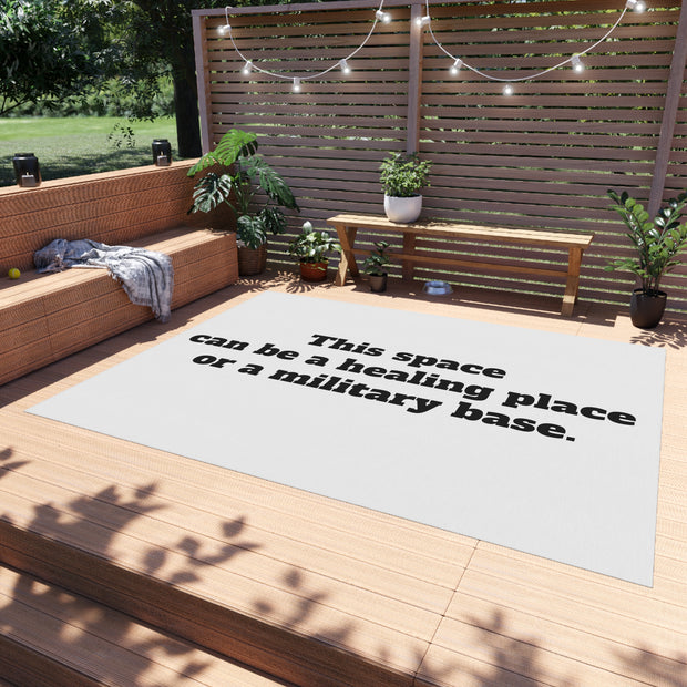 Healing or Military Outdoor Rug
