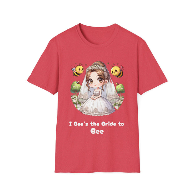 I Bee's the Bride to Bee Unisex Softstyle T-Shirt - Fun Wedding Theme Tee