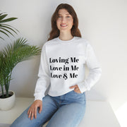 Loving, Love in, Love & Unisex Heavy Blend™ Crewneck Sweatshirt