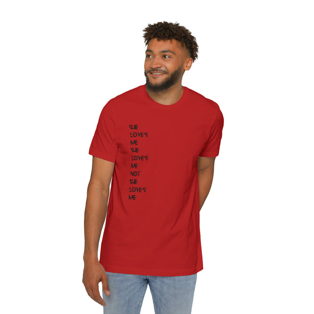 She love’s Me She love’s Me Not She love’s Me Unisex Short-Sleeve Jersey T-Shirt