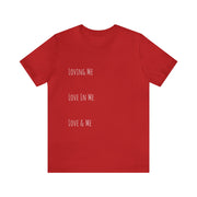 Loving, Love In, Love & Unisex Jersey Short Sleeve Tee