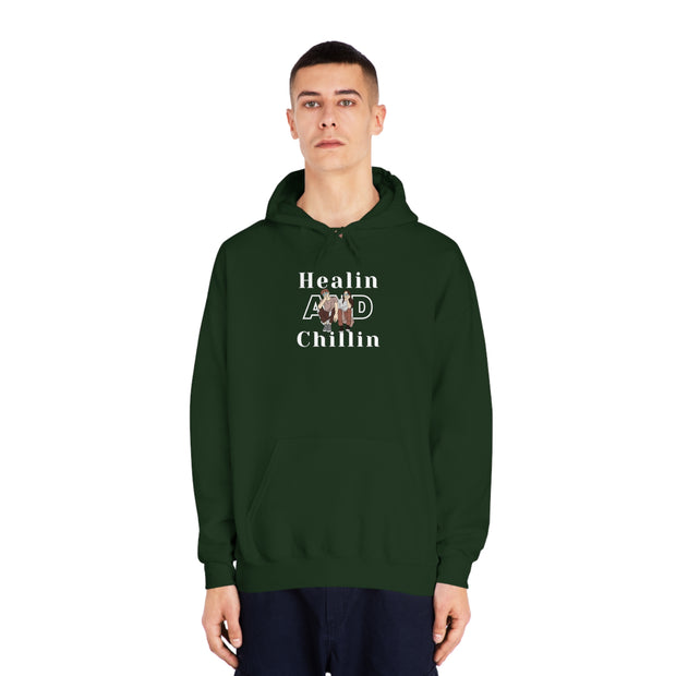 Healin and chillin Unisex DryBlend® Hooded Sweatshirt