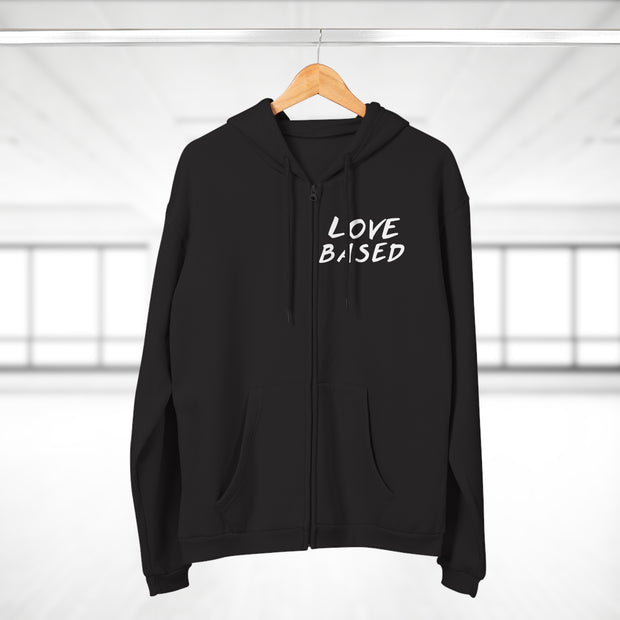 Love Based Based In Love Unisex Hooded Zip Sweatshirt