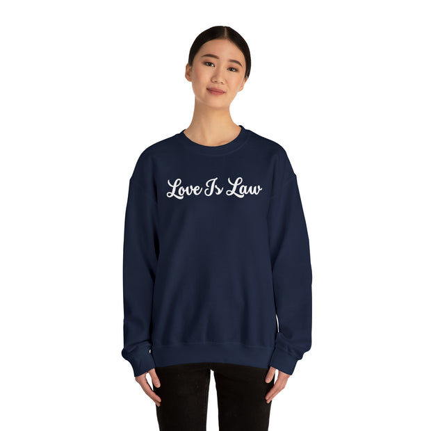Love Is Law Unisex Heavy Blend™ Crewneck Sweatshirt