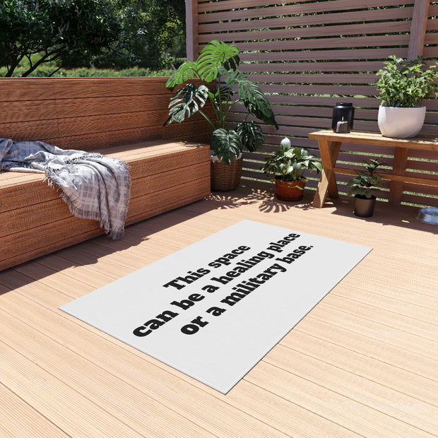 Healing or Military Outdoor Rug