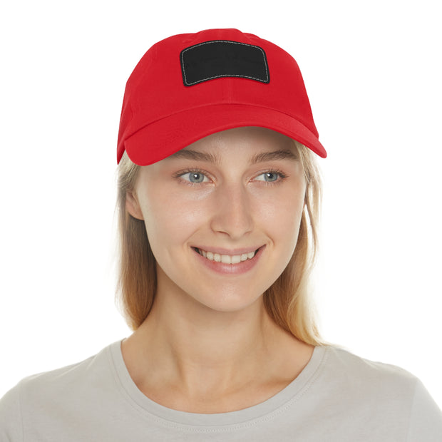 My Presence Dad Hat with Leather Patch (Rectangle)